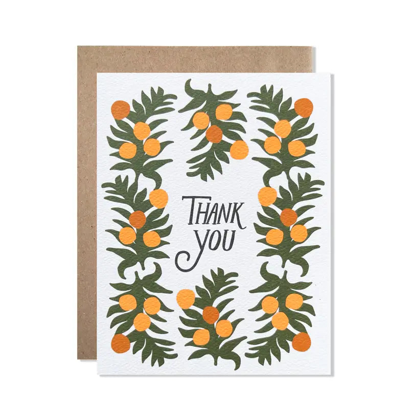 Thank You Oranges Card