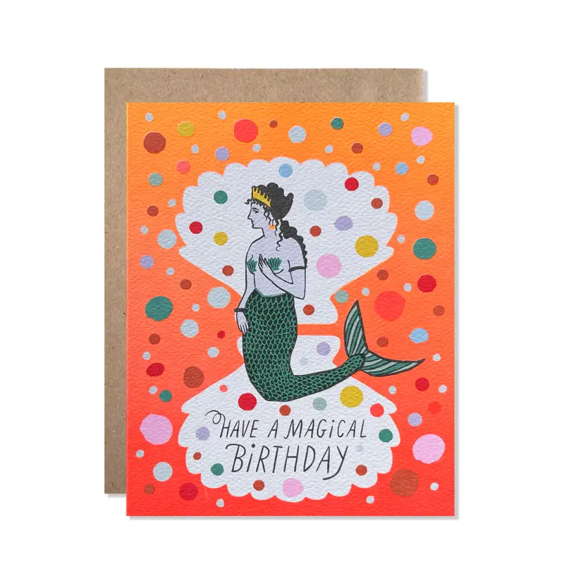 Magical Mermaid Birthday Card