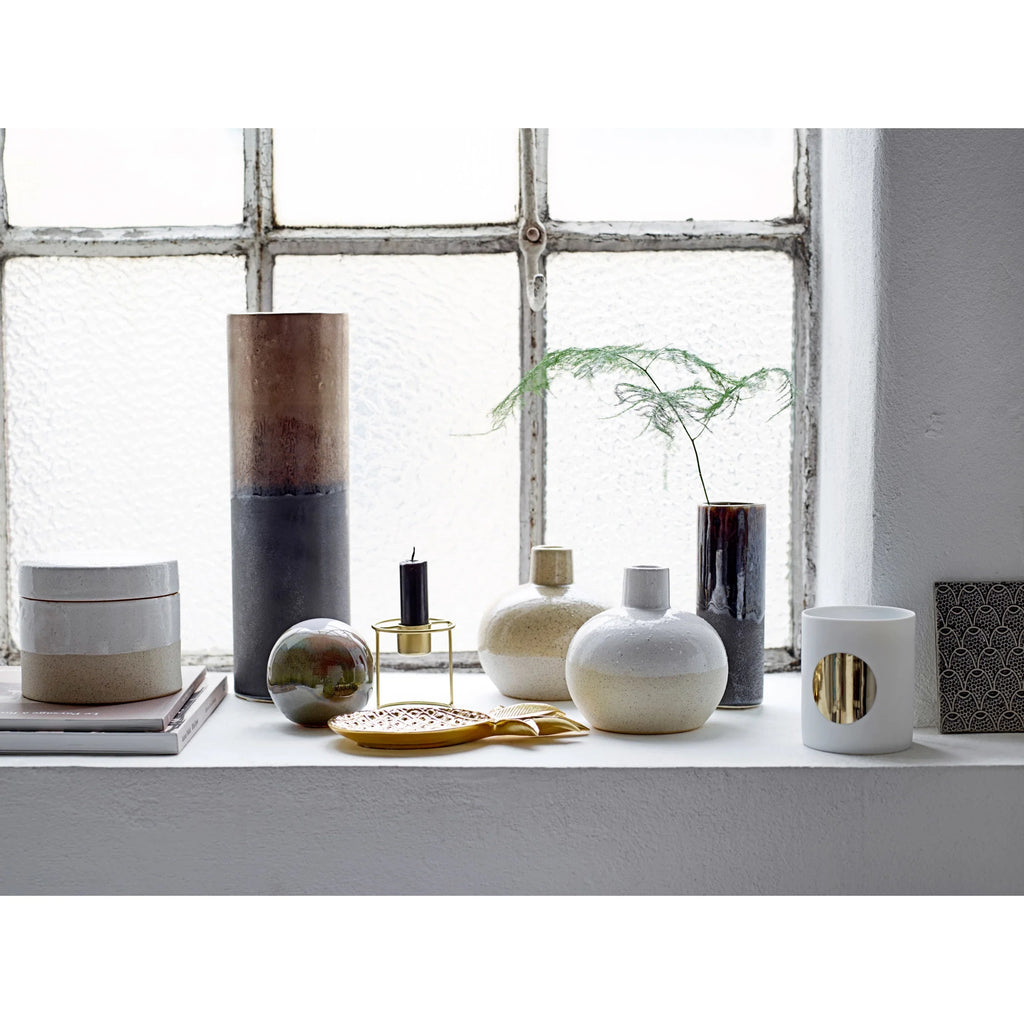 Stoneware Vase with Sand Finish