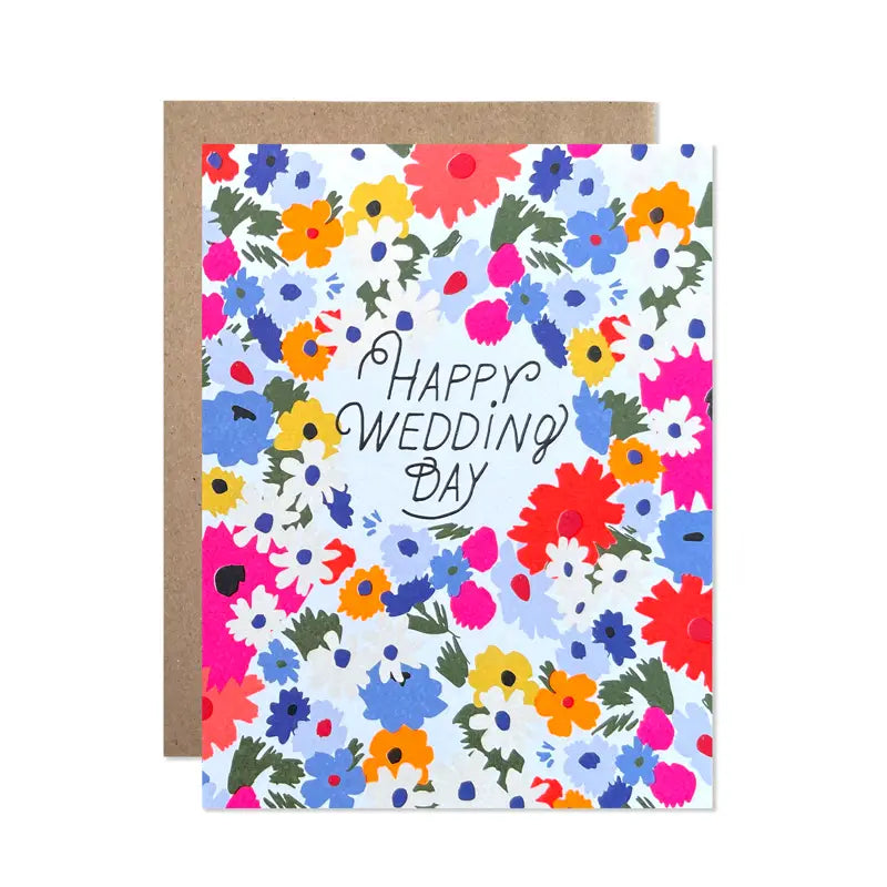 Happy Wedding Day Garden Card