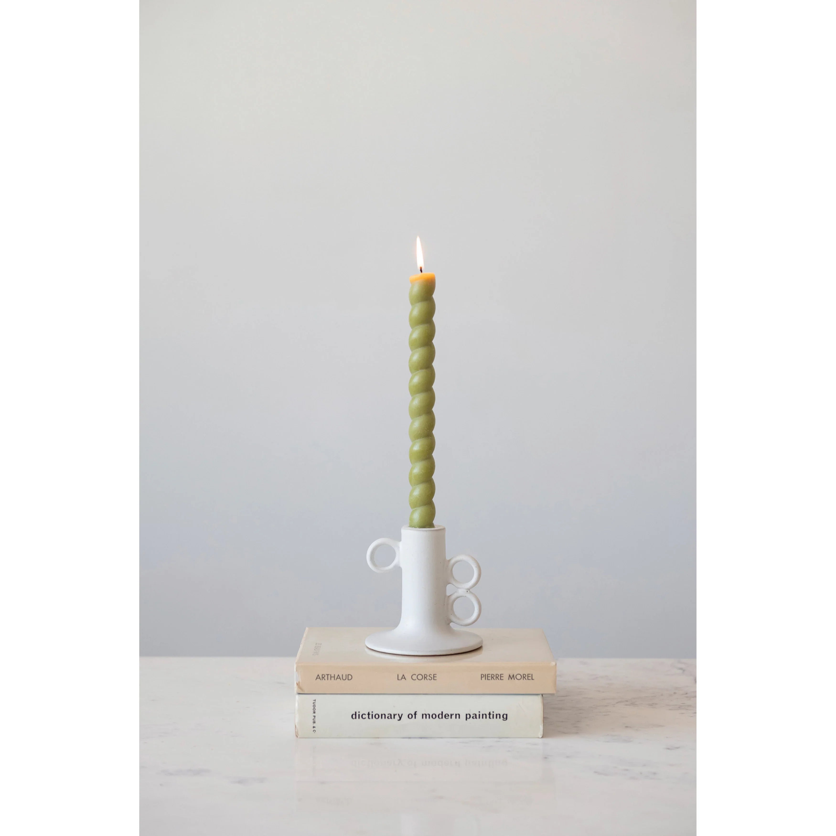 Stoneware Taper Candleholder